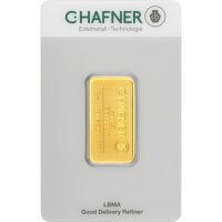 15,55 Gramm (1/2 Unze) Goldbarren C. Hafner geprägt...