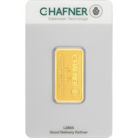 7,775 Gramm (1/4 Unze) Goldbarren C. Hafner geprägt...