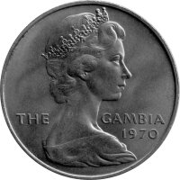 Gambia 8 Shillings 1970 - Nilpferd - Ku-Ni
