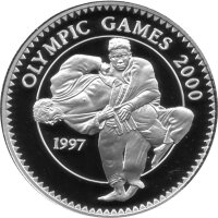 Mongolei 500 Tögrög 1997 - XXVII. Olympische Sommerspiele 2000 in Sydney "Judo" - Silber PP
