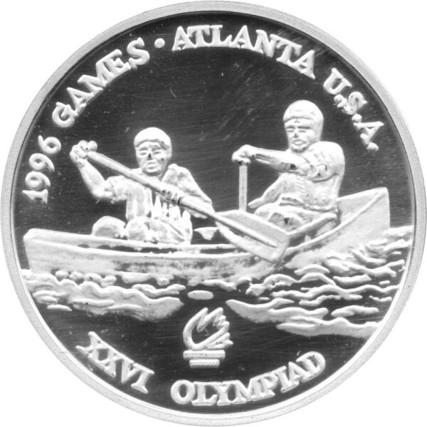 Rumänien 100 Lei 1996 - XXVI. Olympische Sommerspiele 1996 in Atlante "Kajak" - Silber PP