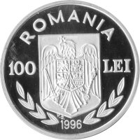 Rumänien 100 Lei 1996 - XXVI. Olympische Sommerspiele 1996 in Atlante "Kajak" - Silber PP
