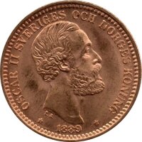Schweden 20 Kronen 1889 - König Oscar II. - Gold