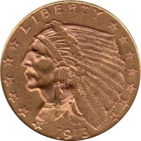 USA 2,5 Dollar 1913 - Indian Head - Gold