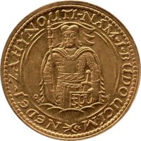 Tschechoslowakei 1 Dukat 1924 - St. Wenzel - Gold