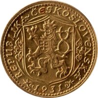Tschechoslowakei 1 Dukat 1931 - St. Wenzel - Gold