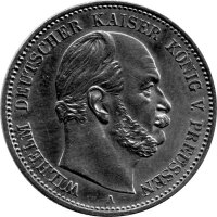 J.096 Preußen 2 Mark 1876 -A- Kaiser Wilhelm I. -...