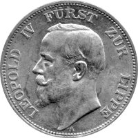 J.079 Lippe-Detmold 3 Mark 1913 -A- Fürst Leopold...