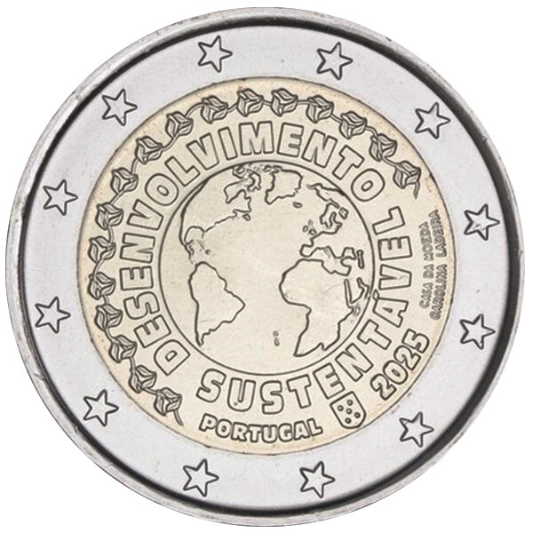 Portugal 2 Euro 2025 "Nachhaltige Entwicklung"