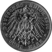 J.162 Sachsen-Weimar-Eisenach 3 Mark 1910 -A- Hochzeit des Großherzogs - Silber vz