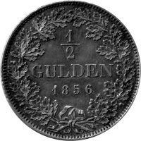 Bayern 1/2 Gulden 1856 - König Maximilian II. Joseph 1848-1864, KM#825