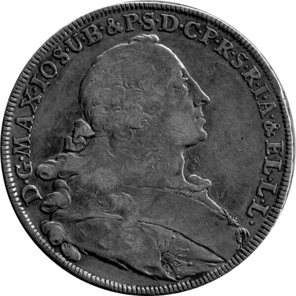 Bayern 1 Konventionstaler 1756 - Kurfürst Maximilian III. Joseph 1745-1777, KM#500.2