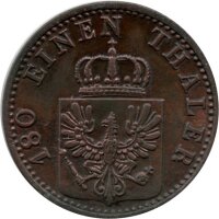 Brandenburg-Preußen 2 Pfennig 1861 - 1873 -...