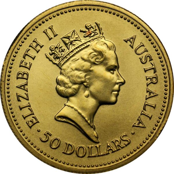 Australien Nugget div. 1/2 oz Gold
