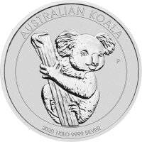 Australien Koala div. 1000 Gramm Silber regelbesteuert