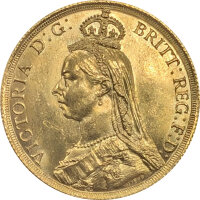 UK 2 Pfund Sovereign 1887 Gold Victoria - Krone