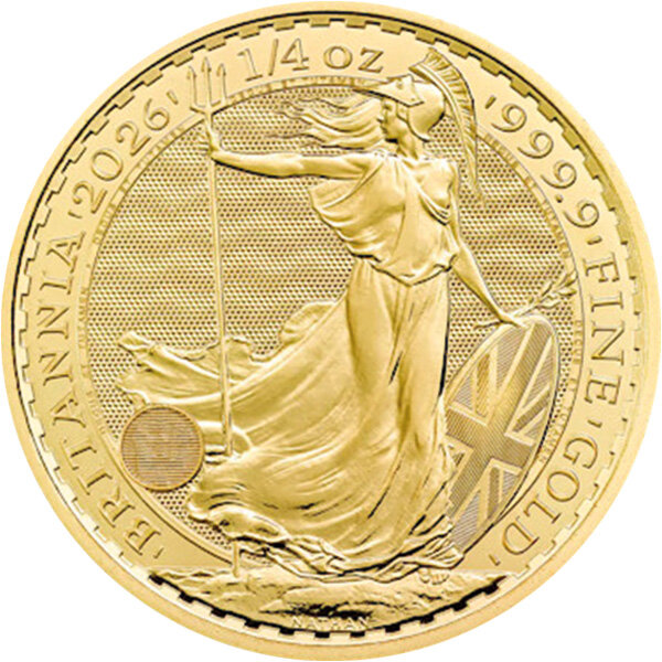 UK Britannia 2026 1/4 oz Gold