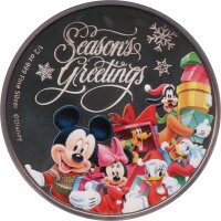 Niue 1 Dollar 2015 - Disney "Season`s Greetings" - 1/2 oz Silber PP