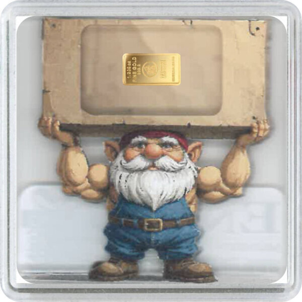 Geschenkbarren Premium - 0,1555 Gramm Goldbarren 1/200 oz - Weihnachten Wichtel