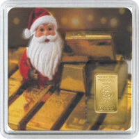 Geschenkbarren Premium - 1 Gramm Goldbarren - Weihnachten...