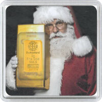 Geschenkbarren Premium - 2 Gramm Goldbarren - Weihnachten...