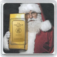 Geschenkbarren Premium - 5 Gramm Goldbarren - Weihnachten...