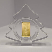 Geschenkbarren Premium - 1 Gramm Goldbarren - Weihnachten...