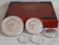 Australien Lunar II 2012 Jahr des Drachen Set 18,5 oz Silber