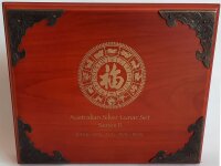Australien Lunar II 2012 Jahr des Drachen Set 18,5 oz Silber