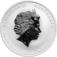 Australien Lunar II 2012 Jahr des Drachen Set 18,5 oz Silber