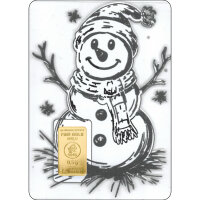 Geschenkbarren Premium XXL - 0,5 Gramm Goldbarren -...