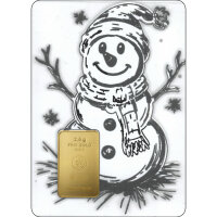 Geschenkbarren Premium XXL - 2,5 Gramm Goldbarren -...