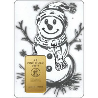 Geschenkbarren Premium XXL - 5 Gramm Goldbarren -...