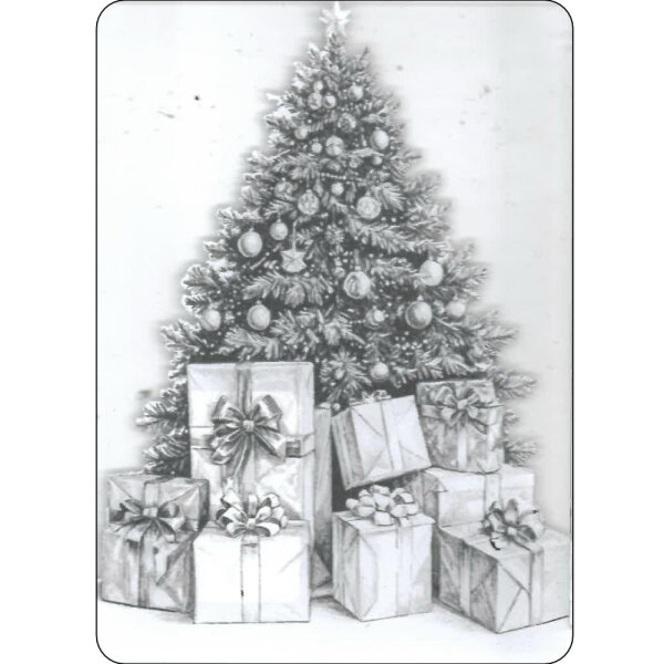 Motiveinleger für: Geschenkbarren Premium XXL - Weihnachten Christbaum