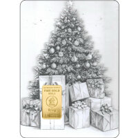 Geschenkbarren Premium XXL - 0,5 Gramm Goldbarren -...