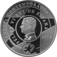 Spanien 10 Euro 2016 - Zeitgenössisches Europa - Silber PP teilcoloriert