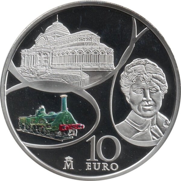 Spanien 10 Euro 2017 - Eisen- und Kristallzeitalter - Silber PP teilcoloriert