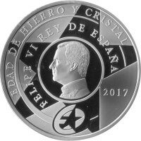Spanien 10 Euro 2017 - Eisen- und Kristallzeitalter - Silber PP teilcoloriert