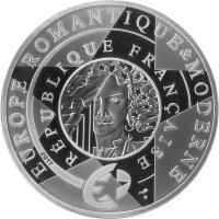 Frankreich 10 Euro 2017 - Historie Frankreichs "Romantik und Moderne" - Silber PP teilcoloriert