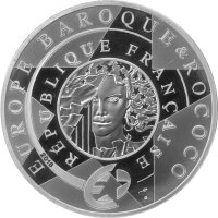 Frankreich 10 Euro 2018 - Historie Frankreichs "Barock und Rokoko" - Silber PP teilcoloriert