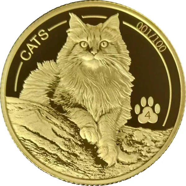 Fiji CATS 4. Ausgabe 2025 1/2 oz Gold | Prooflike - Seriennummer 001/100