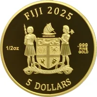 Fiji CATS 4. Ausgabe 2025 1/2 oz Gold | Prooflike - Seriennummer 001/100