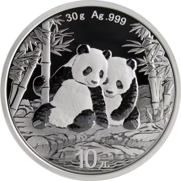 China Panda 2026 30 Gramm Silber