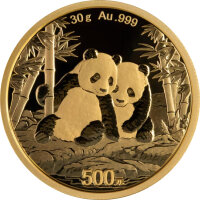 China Panda 2026 30 Gramm Gold - Original-Folie