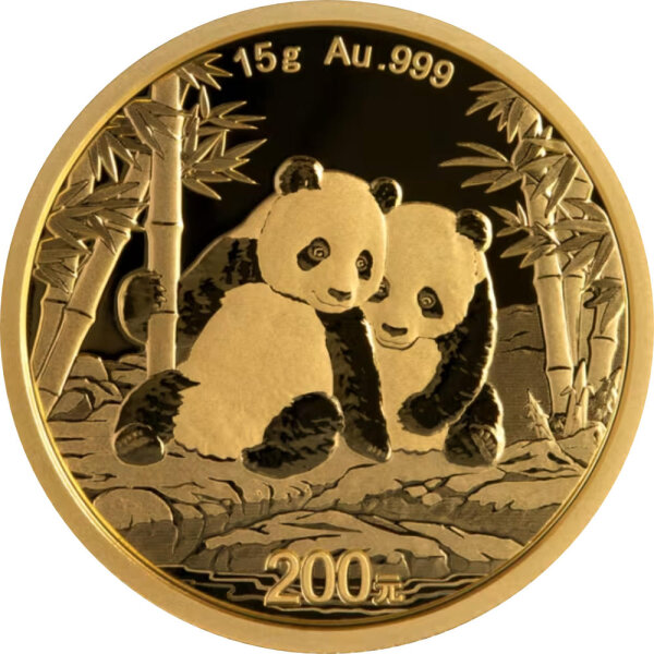 China Panda 2026 15 Gramm Gold - Original-Folie