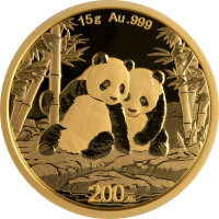 China Panda 2026 15 Gramm Gold - Original-Folie