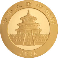 China Panda 2026 8 Gramm Gold - Original-Folie