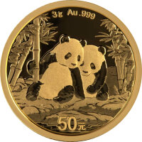 China Panda 2026 3 Gramm Gold - Original-Folie