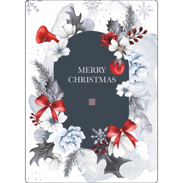 Motiveinleger für: Geschenkbarren - Merry Christmas