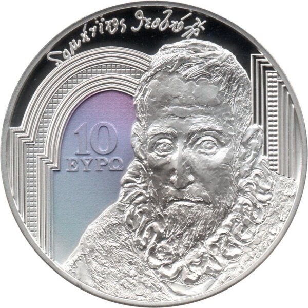 Griechenland 10 Euro 2019 - Renaissance "El Greco" - Silber PP teilcoloriert